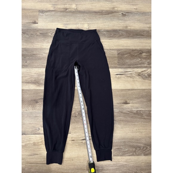 Lululemon Wunder Train High Rise Jogger Black Size 6 Pockets Athleisure